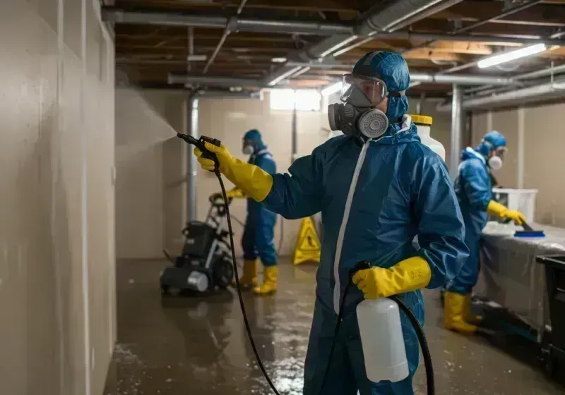 Basement Sanitization and Antimicrobial Treatment process in Eaton, CO