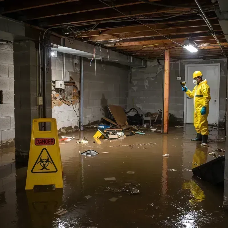 Flooded Basement Electrical Hazard in Eaton, CO Property